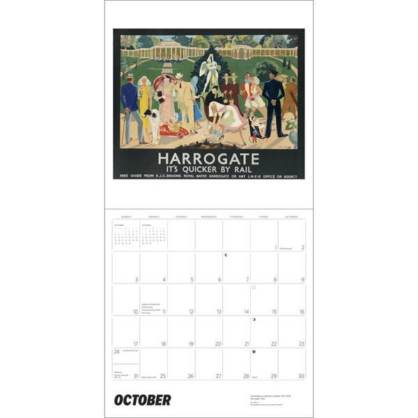 England By Rail Calendar 2027, Wall Calendars, Month To View, Travel, Gift