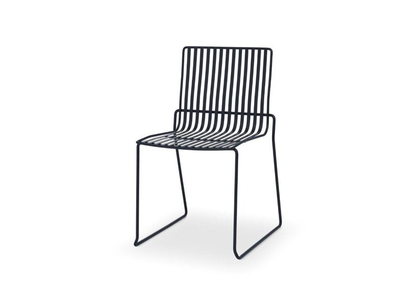 Black Frame Stacking Dining Chair by Gillmore