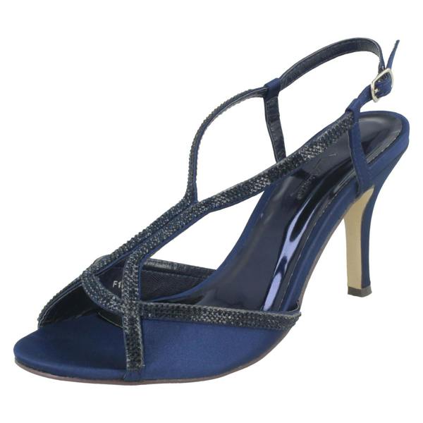 Anne Michelle Ladies Anne Michelle Diamante T-Bar Sandals