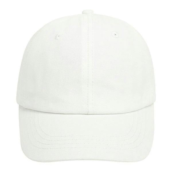 Anniou UPF 50+ Kids Cotton Baseball Cap - White