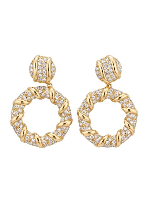 Latelita Chantilly Drop Earrings Gold