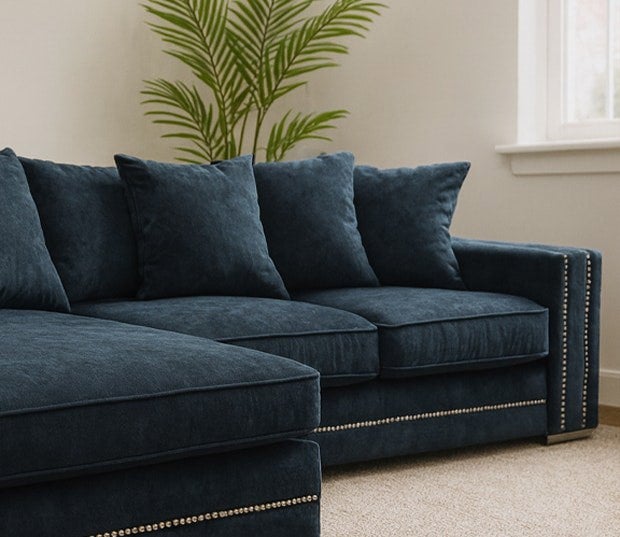 Furnishings For Less Kensington Deluxe Chenille Corner Sofa