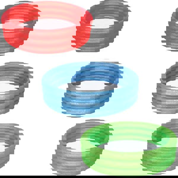 Colorful red blue green inflatable ring paddling pool, 1.2m Beco Bestway with repair patch