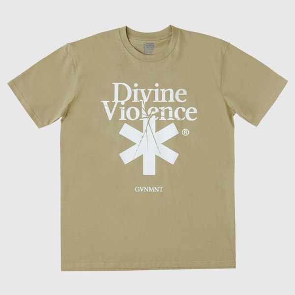 GVNMNT Clothing Co Divine Violence Tee - Safari