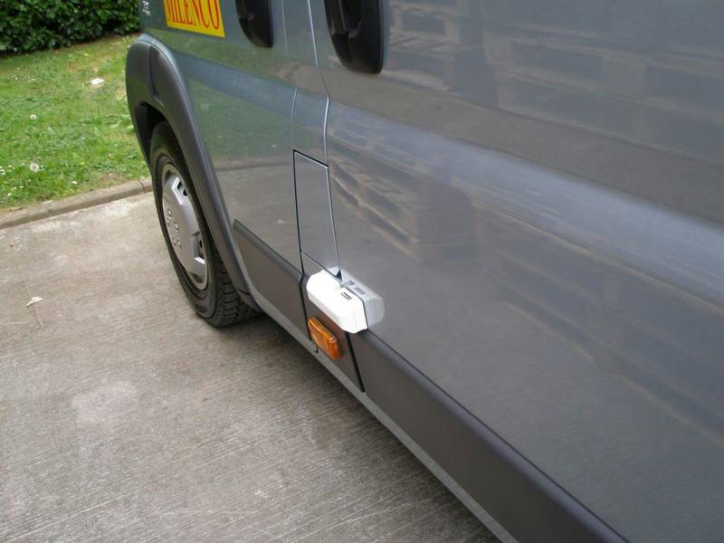 Milenco Van Locks Slide Barn Door High Security White - Single
