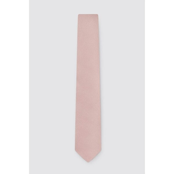 Alexandre Silver Alexandre Pink Silk Twill Tie