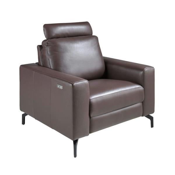 Angel Cerdá Chocolate brown leather recliner armchair 5240