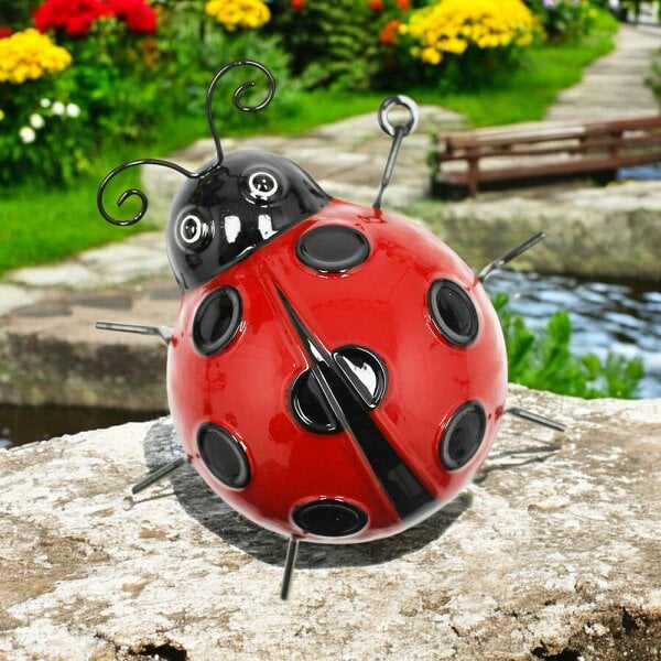 EDH Door Hardware Medium Metal Ladybird Wall Art