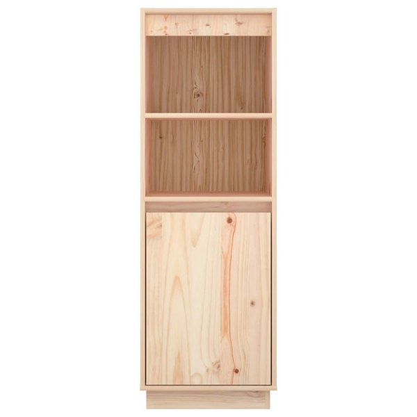 Berkfield Highboard 37x34x110 cm Solid Wood Pine