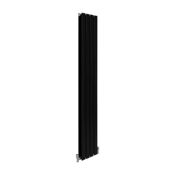 Designer Flat Panel Radiator - Matt Black 1600mm x 280mm)