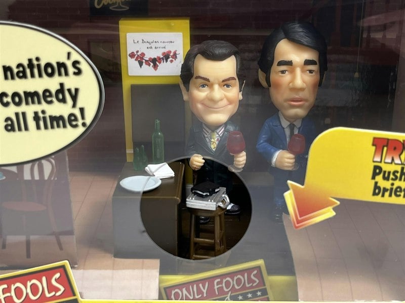 BCS Only Fools and Horses Yuppy Love Del Boy and Trigger Bobble Buddies Scene BCS