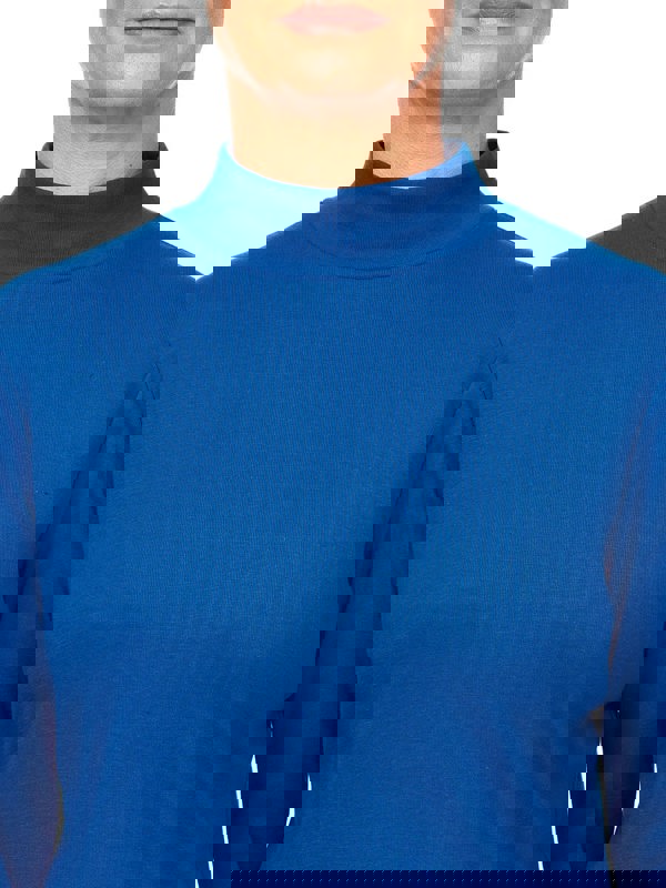 PennyPlain Royal Blue High Neck Top