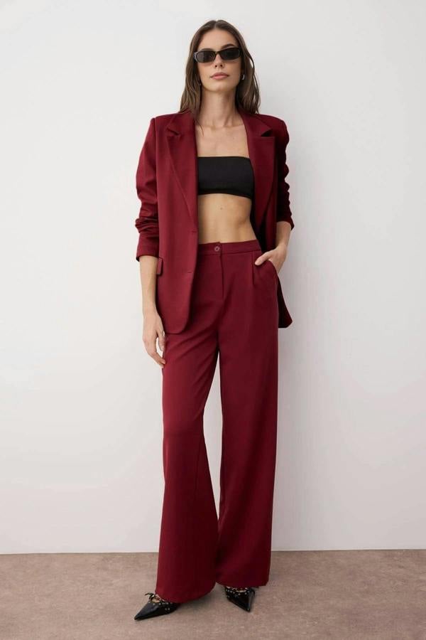 WOVCOR Wide Leg Woven Trousers