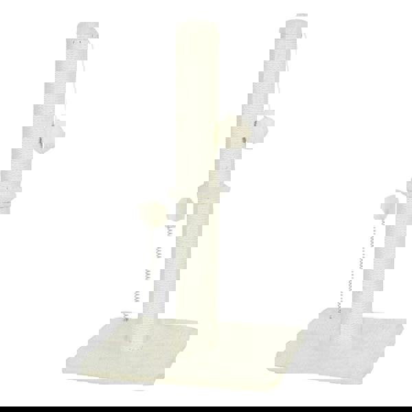 Skylos Tall Cat Scratching Post Natural Sisal Pole Heavey Duty Base with Ball