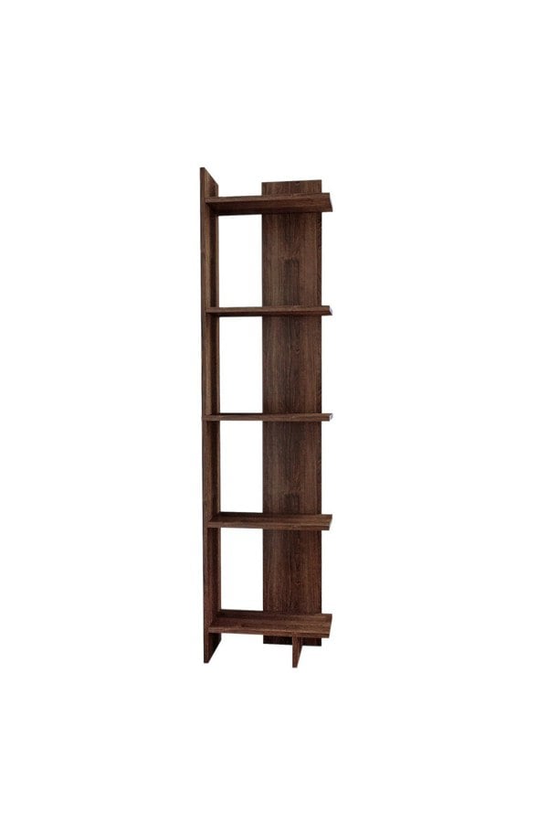Living and Home 5 Tier Regin Wood Corner Bookcase