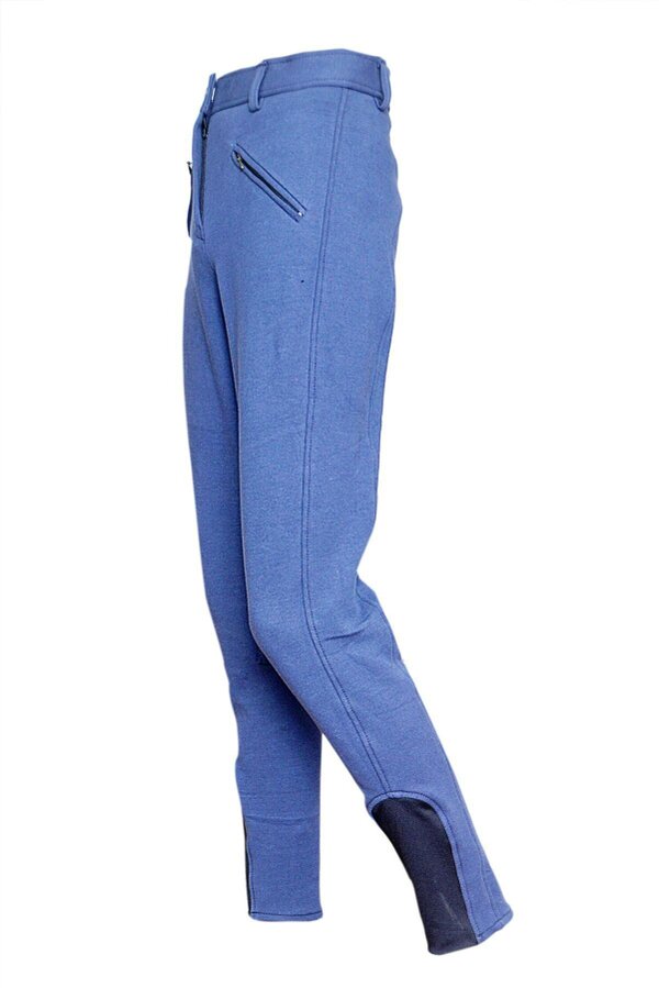 eQuitack Women's Stretchy Self Seat Horse Riding Jodhpurs Blue