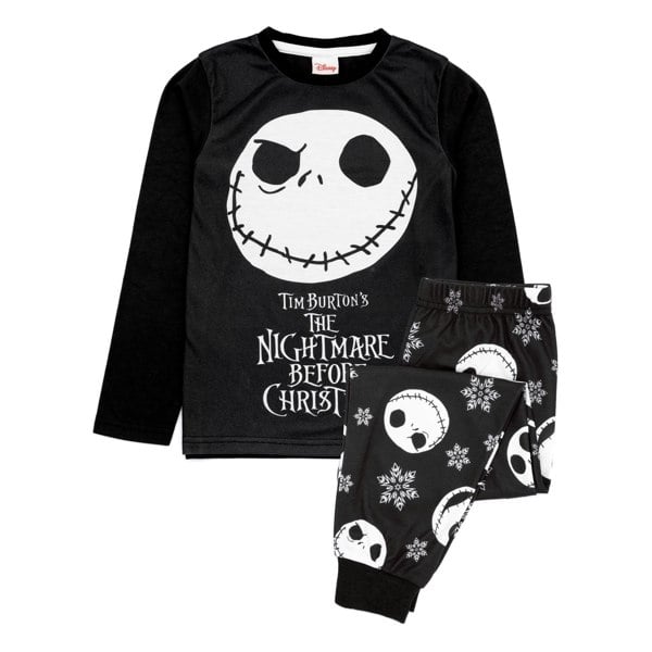 Nightmare Before Christmas Boys Pyjama Set - Black/White