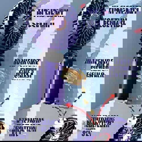 Dragodirect Rechargeable 2-in-1 Mini Fan with LED Light Handheld and Table Use USB-C