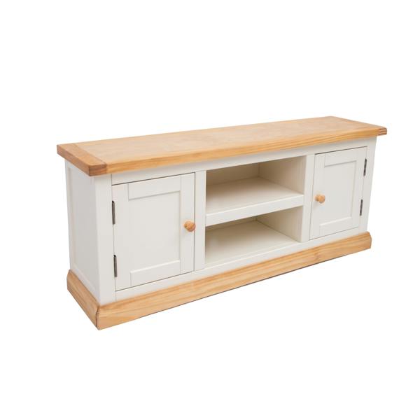 Cabinet Bits Trevi Off White 2 Door TV Cabinet Wood Knob