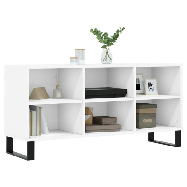Berkfield TV Cabinet White 103.5x30x50 cm Engineered Wood