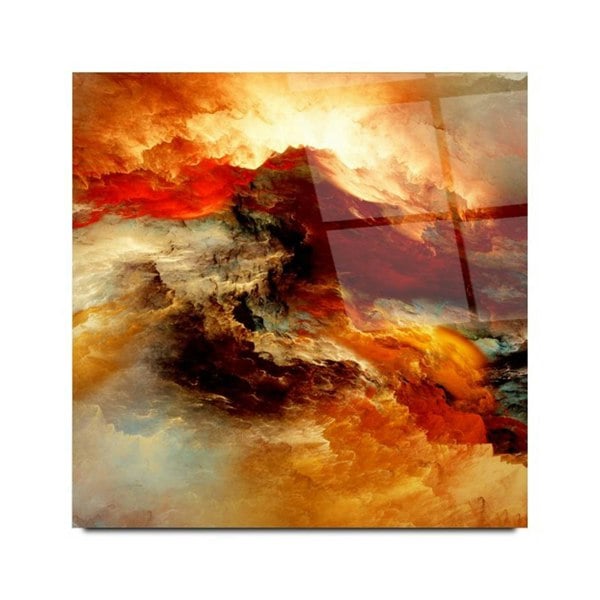 Abstract Glass Wall Art 8 - Artchi