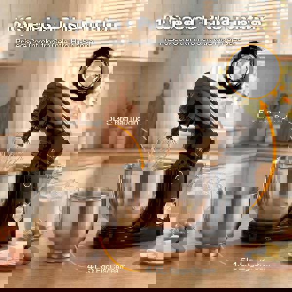 Spector Stand Mixer Electric 5L+4.5L Mixing Bowl 1500W 10 Speed Dough Hook Whisk