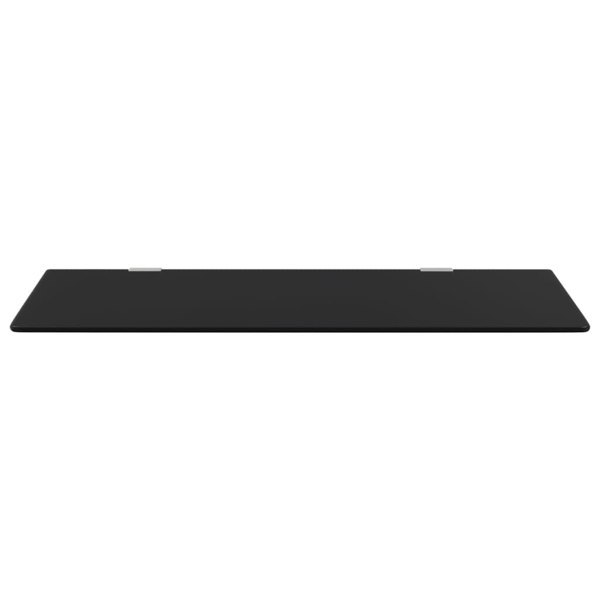 Berkfield Wall-mounted Urinal Privacy Screen Black 90x40 cm Tempered Glass