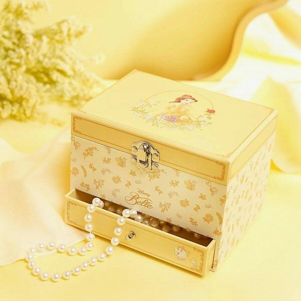 T. H. Baker Disney Belle Pastel Princess Musical Jewellery Box DI2337