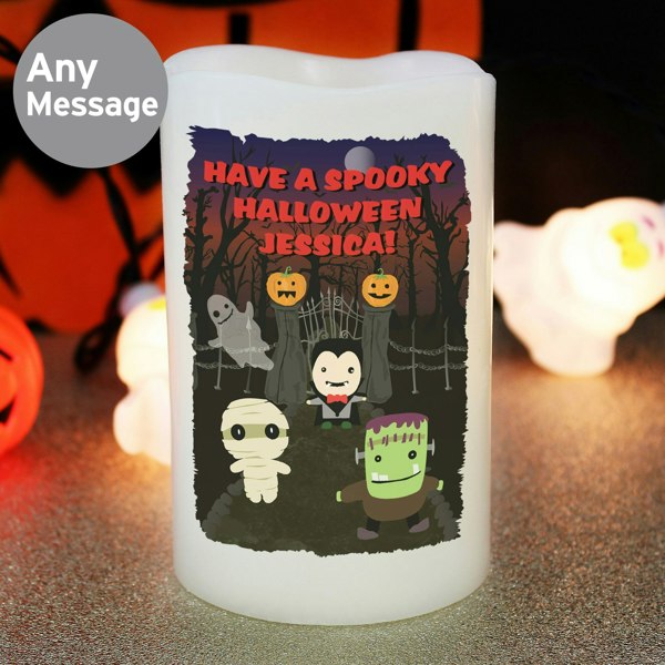 Personalised Memento Company Personalised Halloween LED Candle