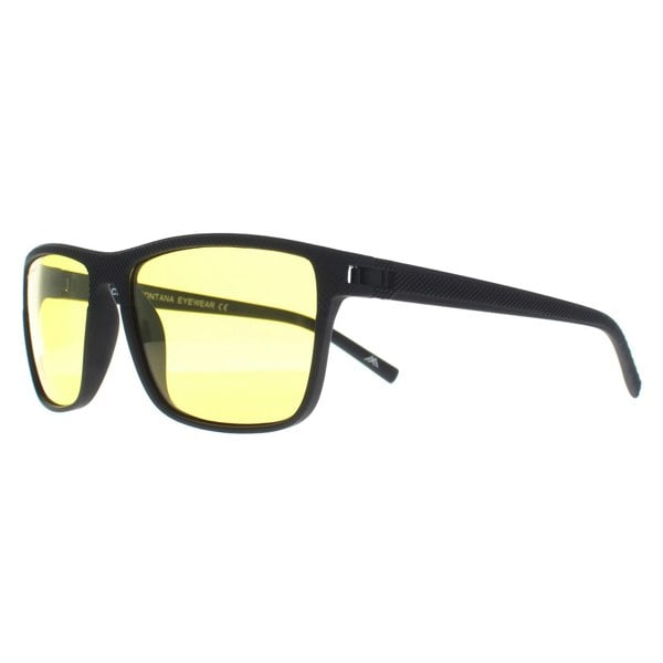 Montana Night Driving Sunglasses MP198 D Black Yellow Polarized