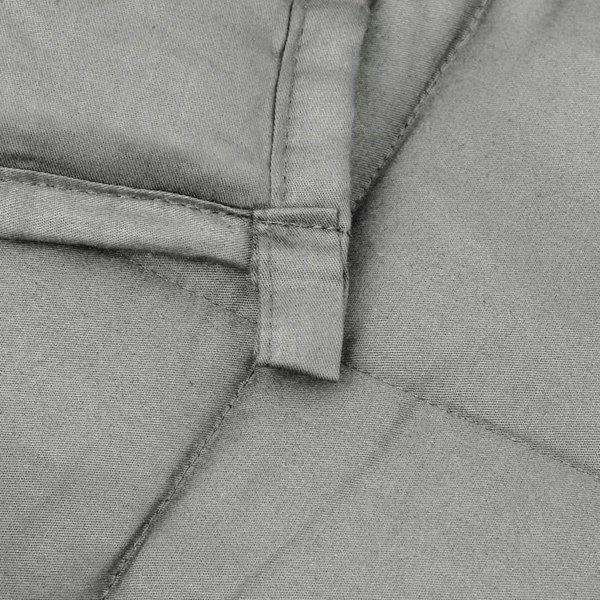 Berkfield Weighted Blanket Grey 200x220 cm 13 kg Fabric