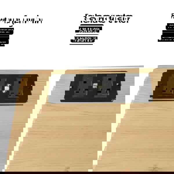 Levede Standing Desk Height Adjustable Stand Over Bed Laptop Table Shelf Electric USB