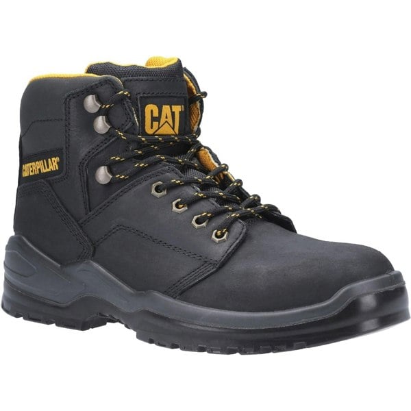 Caterpillar Mens Striver Lace Up Injected Leather Safety Boot - Black