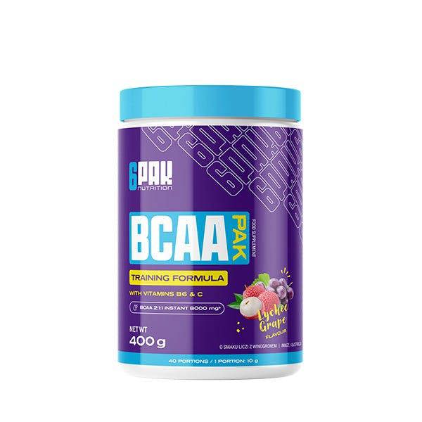 6PAK  BCAA Pak, Lychee Grape - 400g