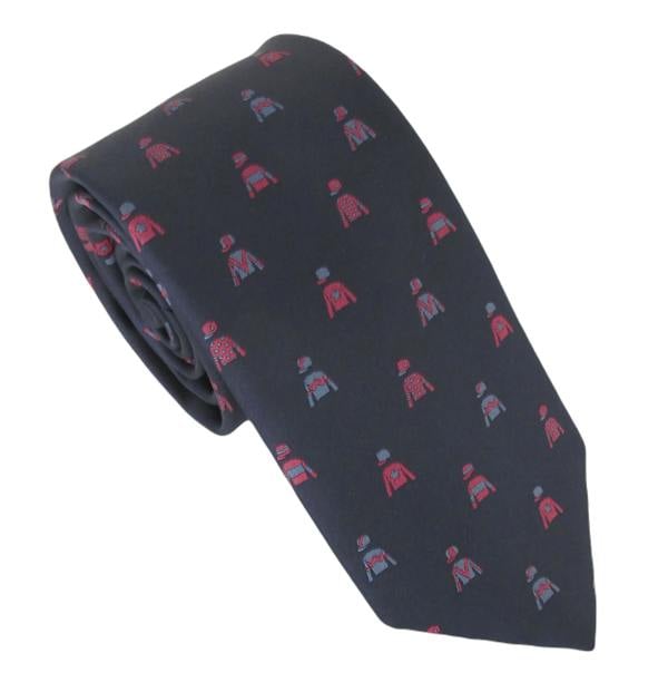 Claudio Lugli Horse Jockey Silk Neck-Tie by Van Buck