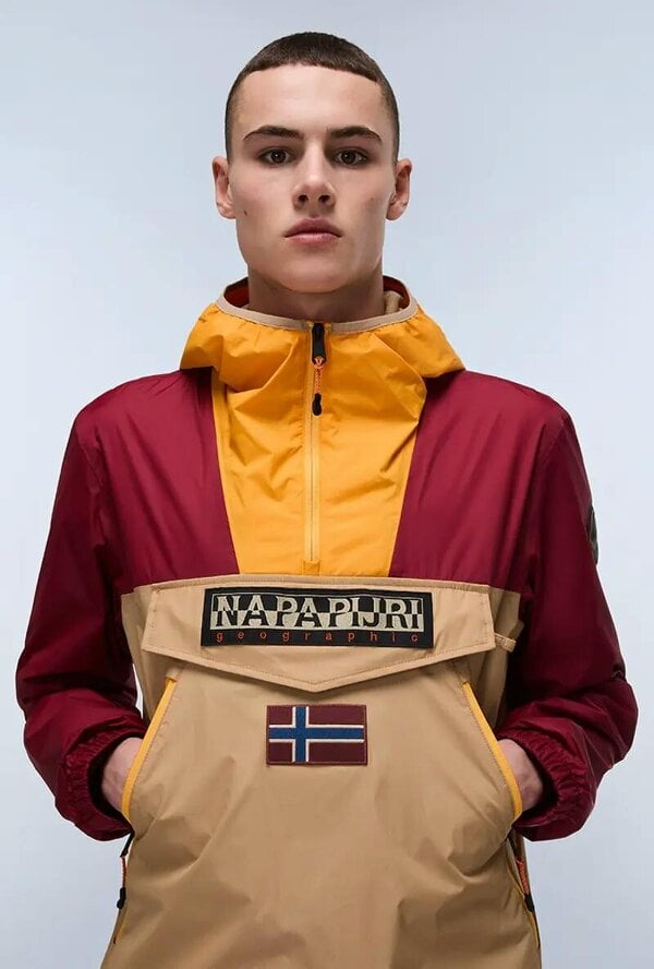 Napapijri Rainforest Ripstop Anorak Jacket - Medium - Beige