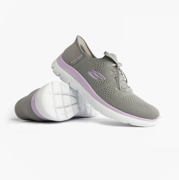 Skechers 150263/GYLV SUMMITS-NEW DAILY Womens Trainers Grey/Lavender