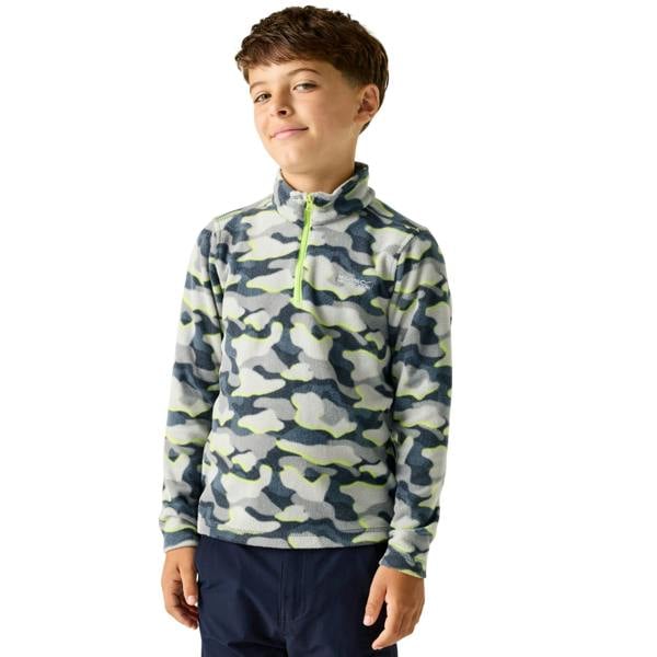 Regatta Childrens/Kids Hot Shot II Camo Fleece Top - Dark Storm - 
