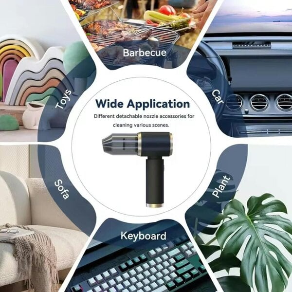 Havendro Powerful Car Vacuum Cleaner Wet/Dry Cordless Strong Suction Handheld Cleaning