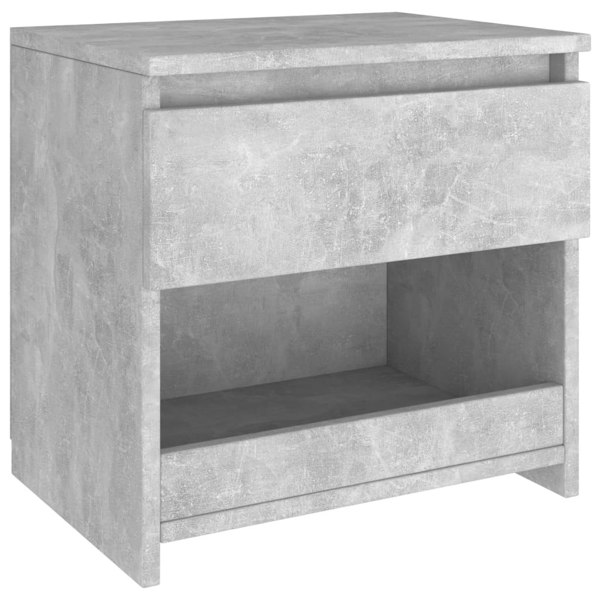 Berkfield Bedside Cabinets 2 pcs Concrete Grey 40x30x39 cm Engineered Wood