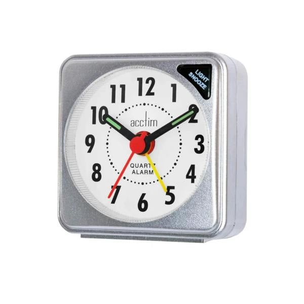 Dragodirect Quartz Travel Alarm Clock with Light & Snooze Compact & Reliable