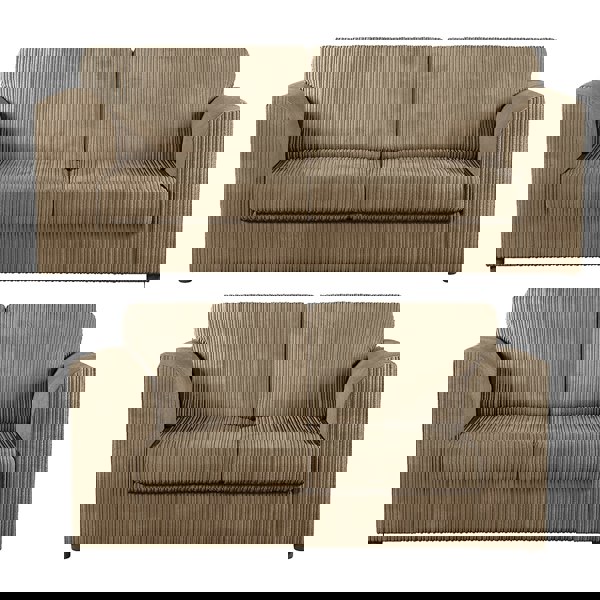 Furnishings For Less Luxor Full Jumbo 3 + 2 Seater Sofa Set – Full Back