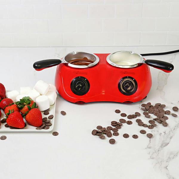 Total Chef Chocolate Melting Pot  500g Electric Fondue Set for Candy Making, Dipping & Desserts