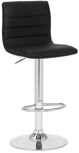 Lamboro Aldo Swivel Kitchen Barstool with Adjustable Height and Chrome Base