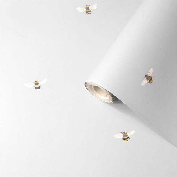 Sophie Allport Bees Grey Wallpaper image 5
