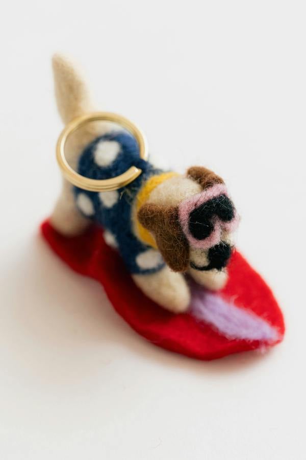 Lily & Me Bowie The Surf Dog Bamboo Socks And Decoration Giftbox