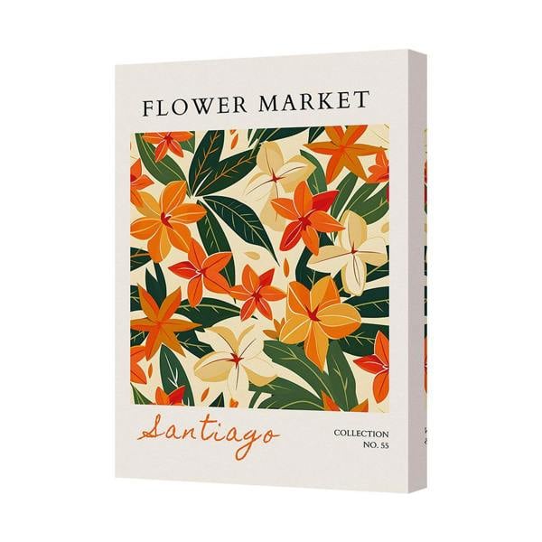 Benjamin Tate Design Flower Market Floral Canvas Art Print Santiago Collection No 55 Made In UK