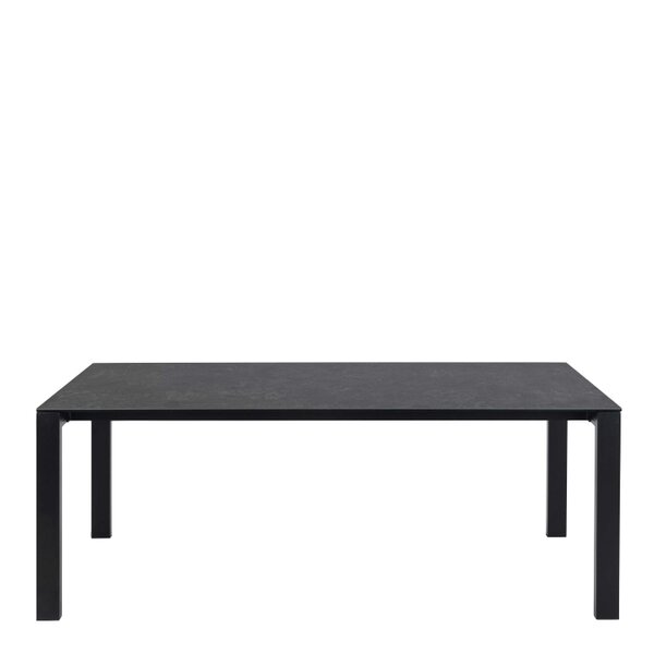 Wyld Haus Mexico 8 Seater Matt Black Ceramic Dining Table
