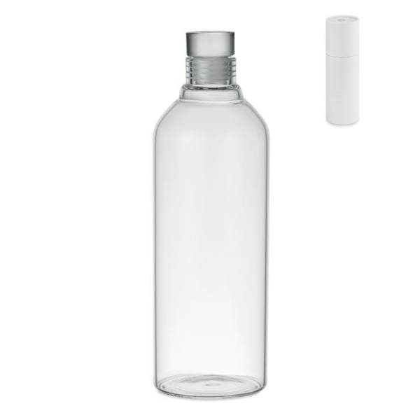 MidOcean Large Lou Borosilicate Glass 1L Water Bottle - Transparent - 