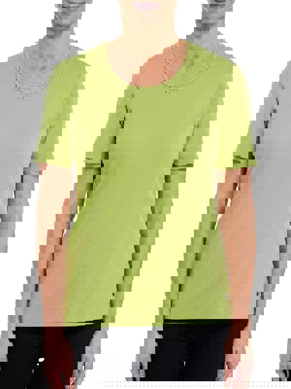 PennyPlain Nailhead Top - Kiwi